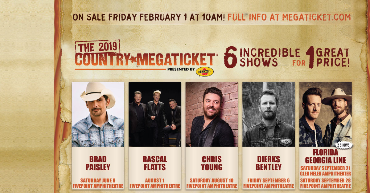 Go Country 105 Win the 2019 Country Megaticket