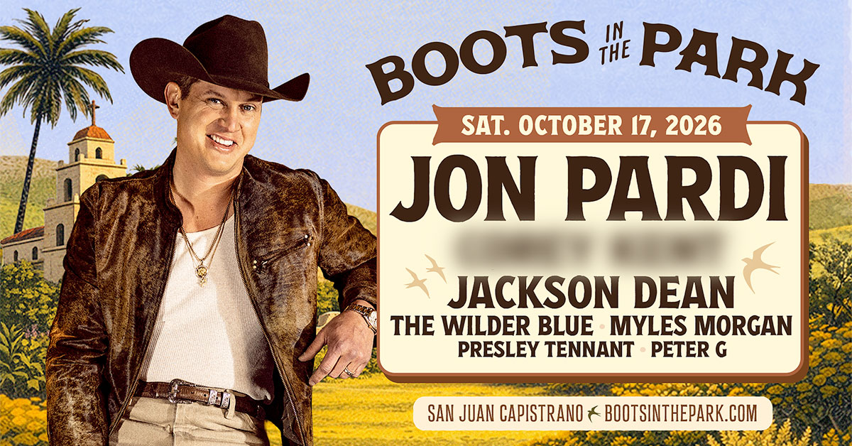 Win tickets to see Jon Pardi at Boots In The Park